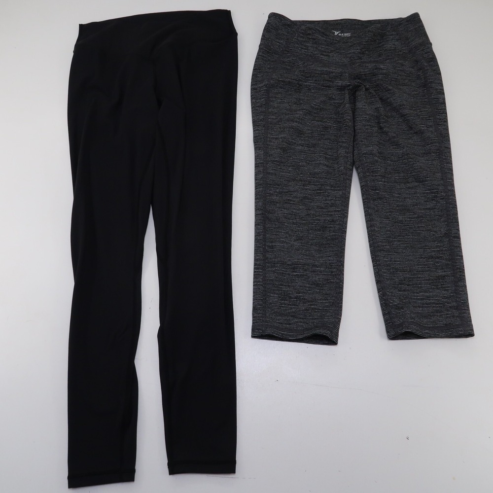 Old Navy Active Capri & Sunzel Black Leggings Women's Size Medium